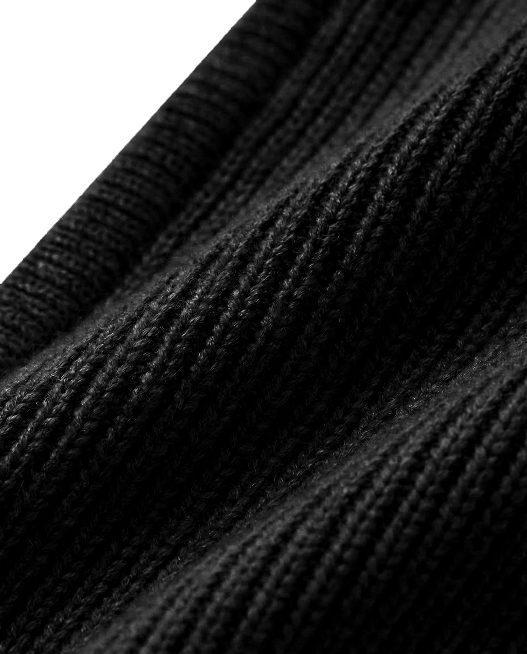 Meloura Black Knit Balaclava
