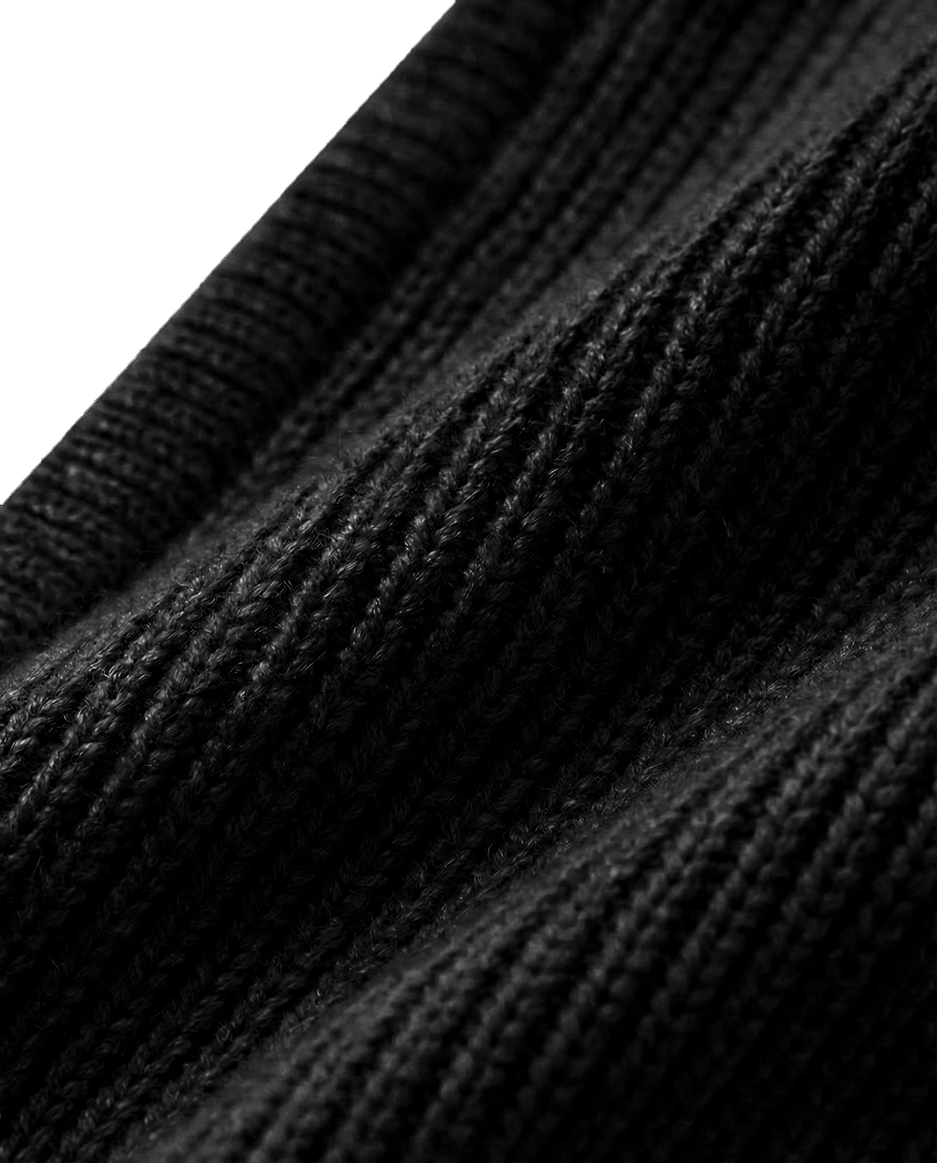 Meloura Black Knit Balaclava
