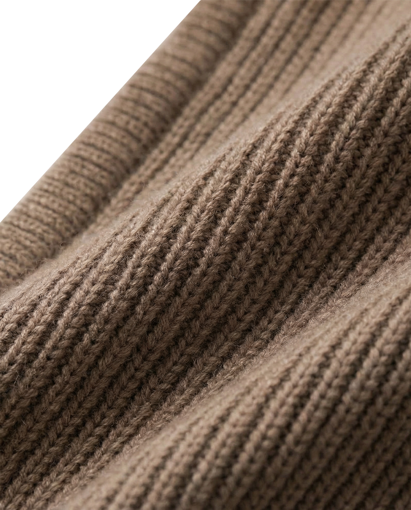 Meloura Brown Knit Balaclava