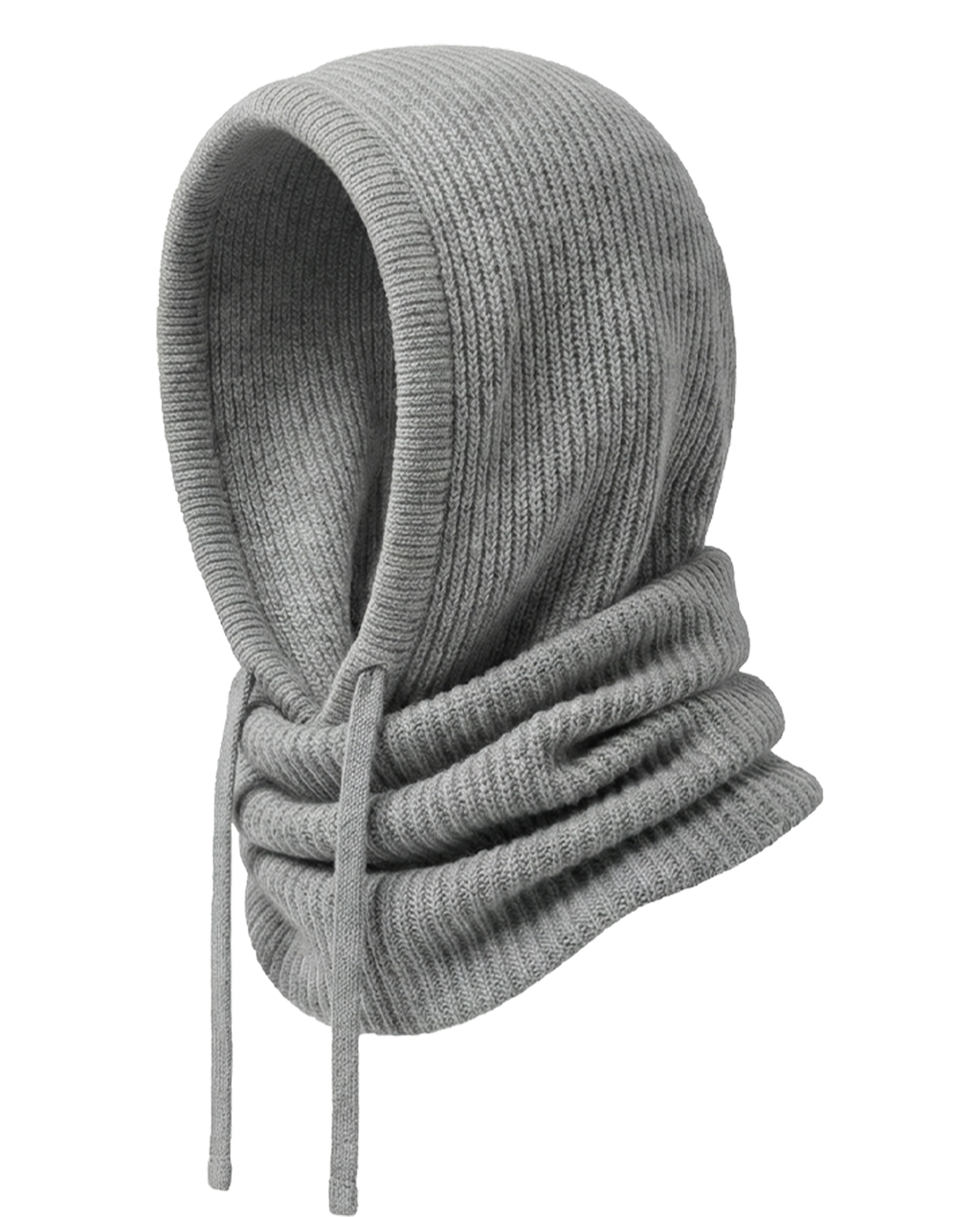 Meloura Grey Knit Balaclava