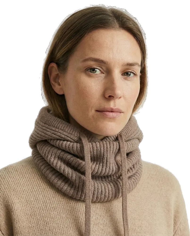 Meloura Brown Knit Balaclava