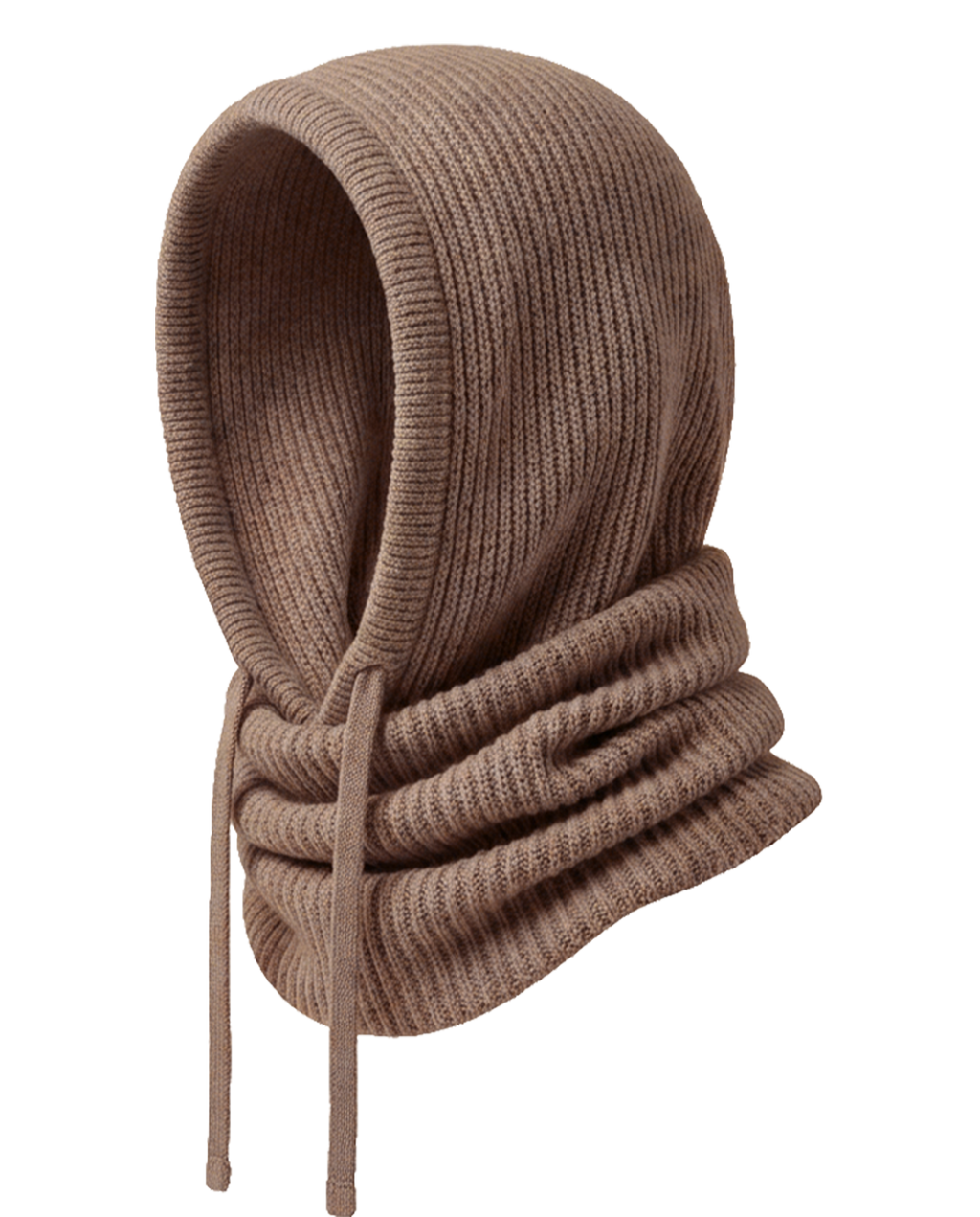 Meloura Brown Knit Balaclava