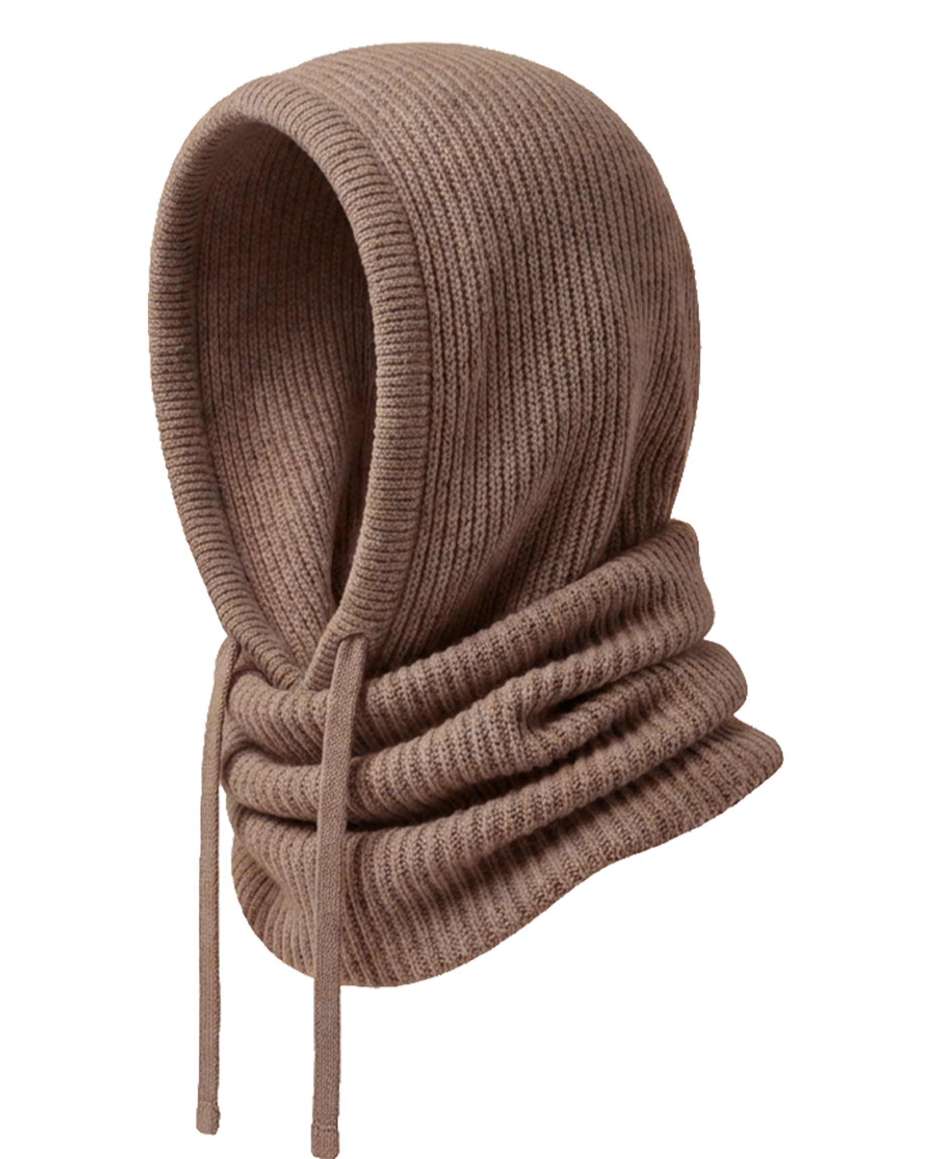 Meloura Brown Knit Balaclava